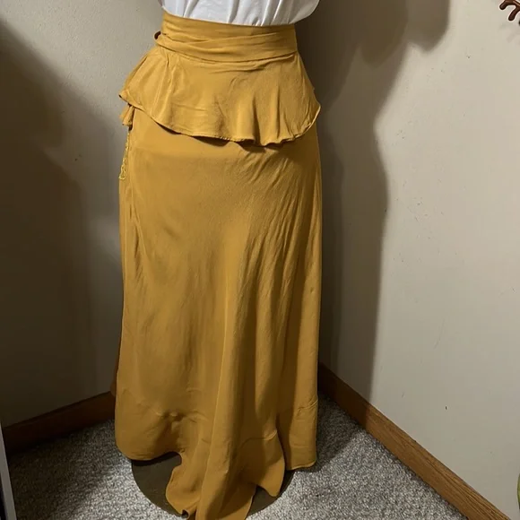 IRO Mustard Breathe Ruffle Skirt - Picture 11 of 12